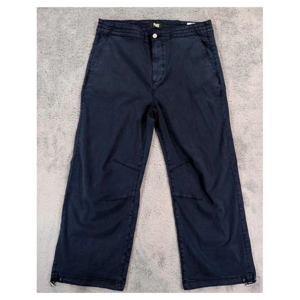 PAIGE Reid Jogger Utility Pants Vintage Navy Seascape Women's Size 32 NWT